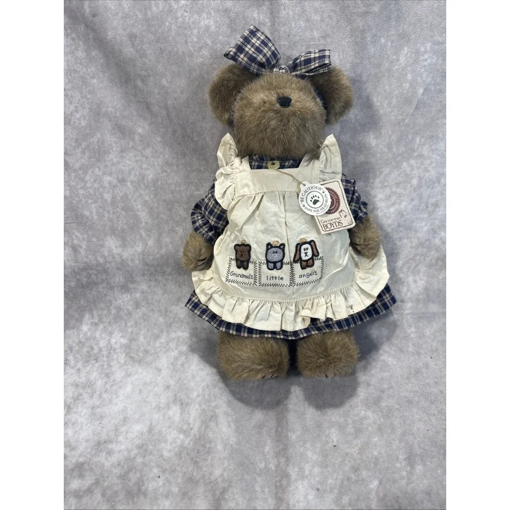 Vtg HTF Boyd's Bears Cheryl S. Grammykins 912664 Grandma Apron 12